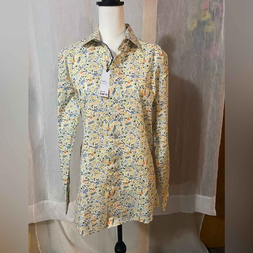 Bar Ill Men's Floral Button Down Shirt